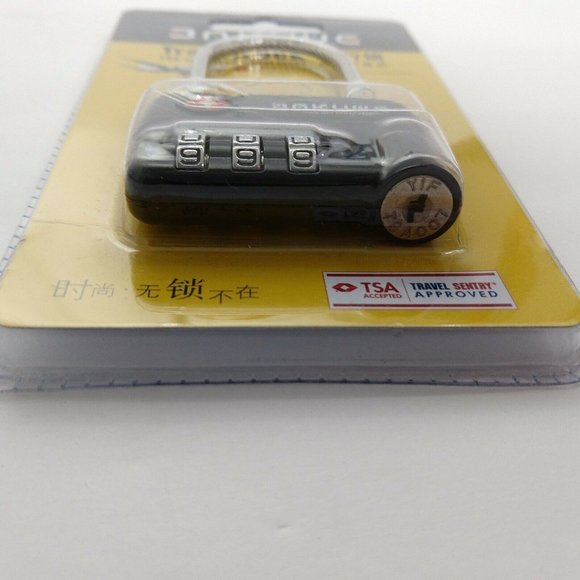 Travel Combination Lock TSA Accepted Travel Sentry Approved 3 Number Dial - Picture 4 of 6